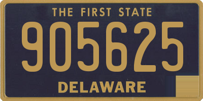 DE license plate 905625