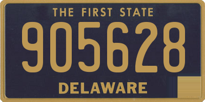 DE license plate 905628