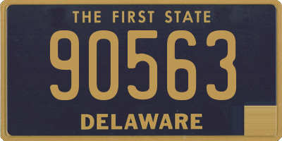 DE license plate 90563