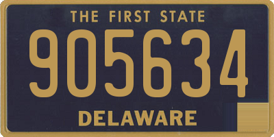 DE license plate 905634