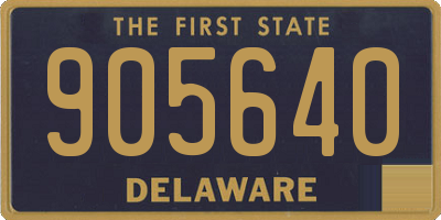 DE license plate 905640