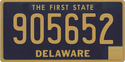 DE license plate 905652