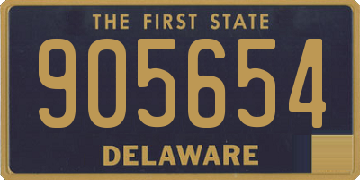 DE license plate 905654