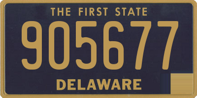 DE license plate 905677