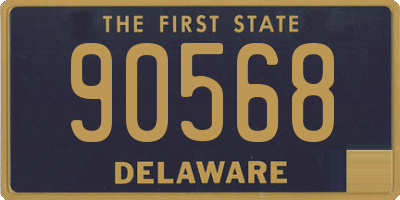 DE license plate 90568