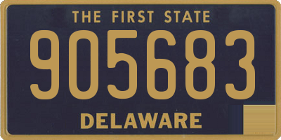 DE license plate 905683