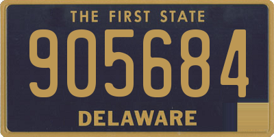 DE license plate 905684
