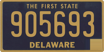 DE license plate 905693