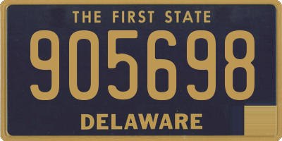 DE license plate 905698