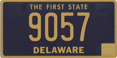 DE license plate 9057