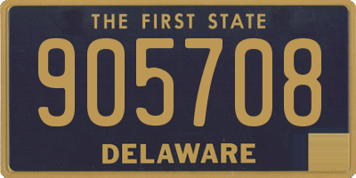DE license plate 905708