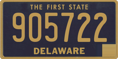DE license plate 905722