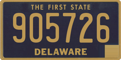 DE license plate 905726