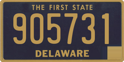 DE license plate 905731