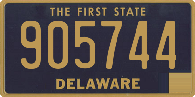 DE license plate 905744