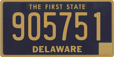 DE license plate 905751