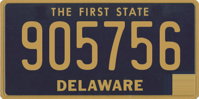 DE license plate 905756