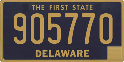 DE license plate 905770