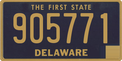 DE license plate 905771