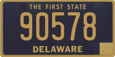 DE license plate 90578