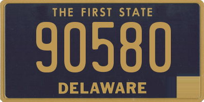 DE license plate 90580