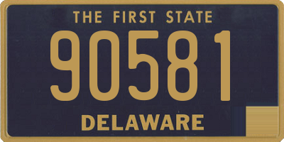 DE license plate 90581