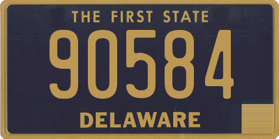 DE license plate 90584
