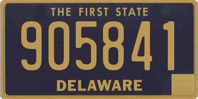 DE license plate 905841