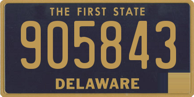DE license plate 905843