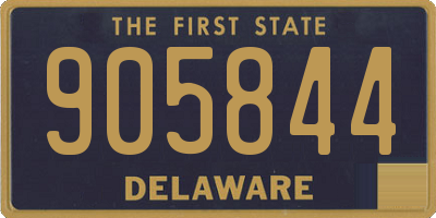 DE license plate 905844