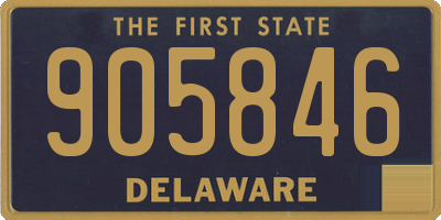 DE license plate 905846