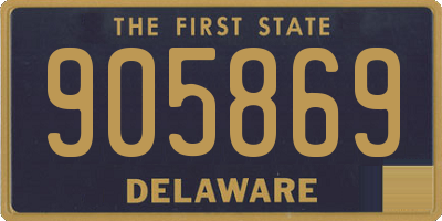 DE license plate 905869