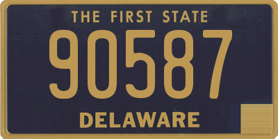 DE license plate 90587
