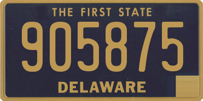 DE license plate 905875