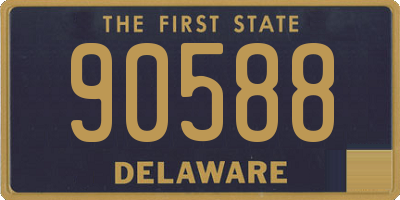 DE license plate 90588