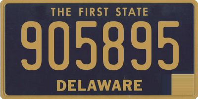 DE license plate 905895