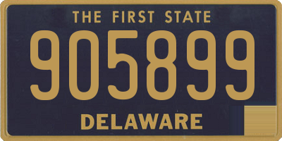 DE license plate 905899