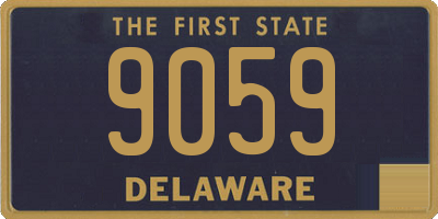 DE license plate 9059