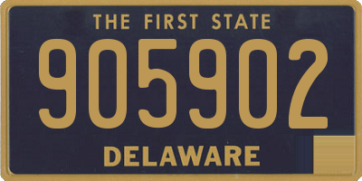 DE license plate 905902