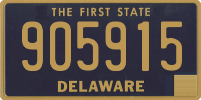 DE license plate 905915