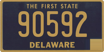 DE license plate 90592