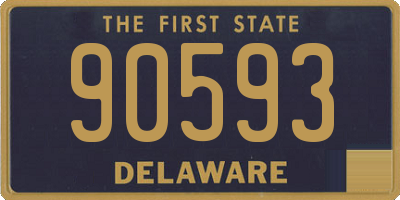 DE license plate 90593