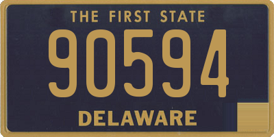 DE license plate 90594