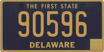 DE license plate 90596