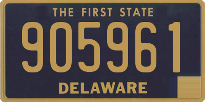 DE license plate 905961