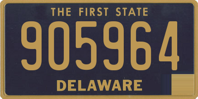 DE license plate 905964