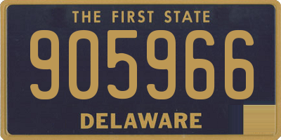 DE license plate 905966