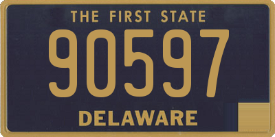 DE license plate 90597