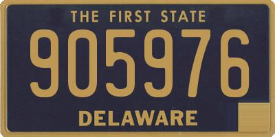 DE license plate 905976