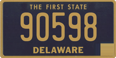 DE license plate 90598